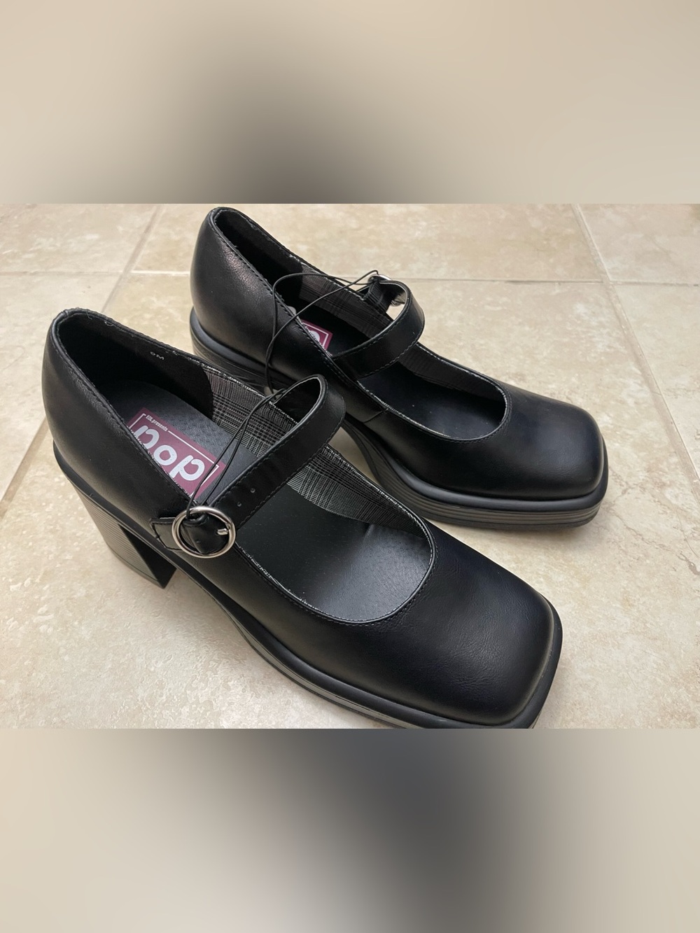 Brand new Black Mary Jane Block Heel Pumps - Picture 2 of 6
